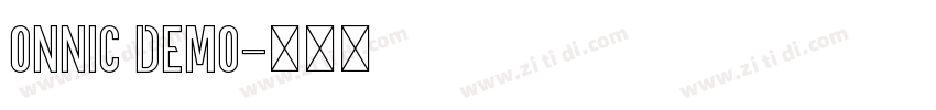 ONNIC DEMO字体转换